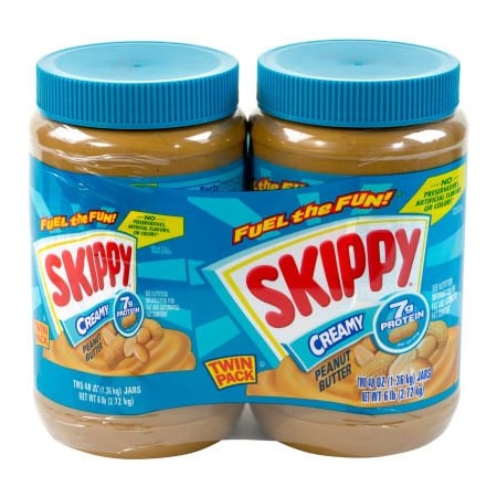 Green Rabbit Holdings SKIPPY Creamy Peanut Butter Jars, 48 oz, 2 Pack 22000483